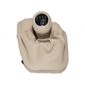 Topuzlu Vites Körüğü E46 -6 İleri- Man.Şanz; Bej Suni Deri -///M-